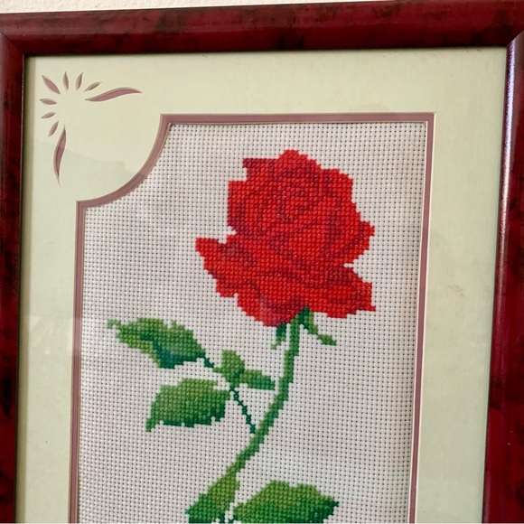 Vintage Needlepoint Artwork By May C. 12/17” - Picture 8 of 9